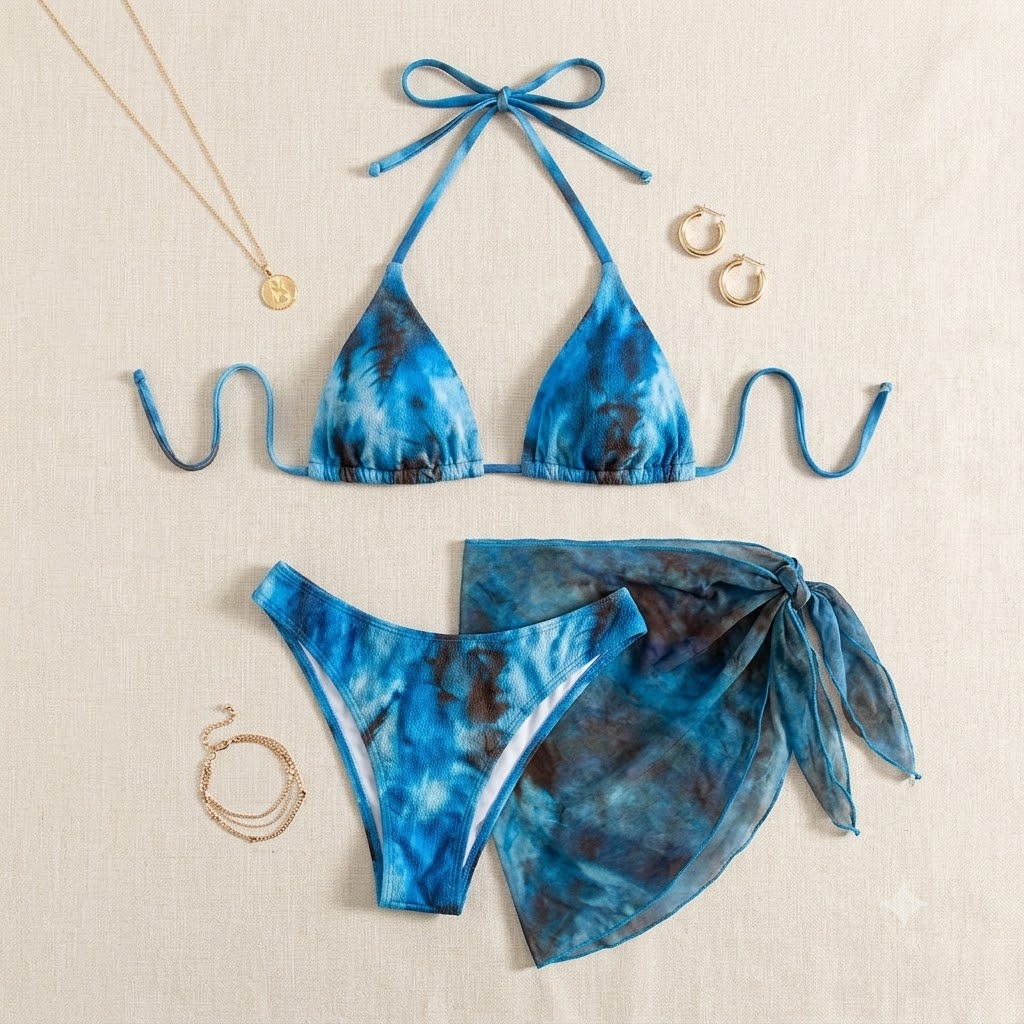 Tie Dye Two Piece - JEWELRY SEN Bikini da donna in