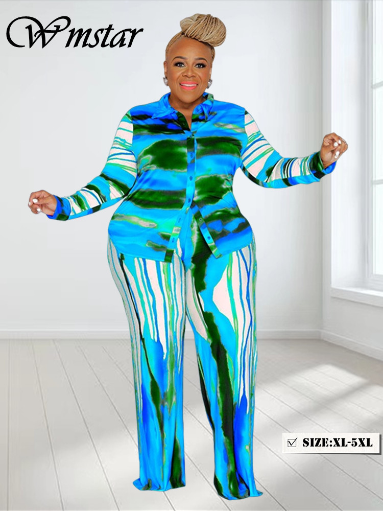 Tie Dye Two Piece - Wmstar Plus Size due pezzi abiti