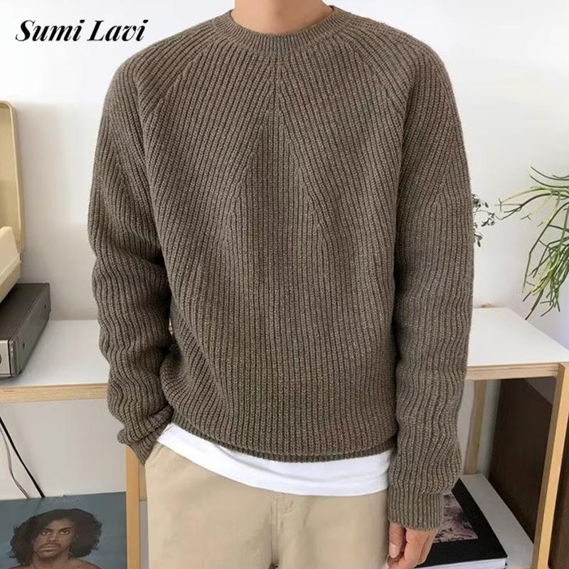 Ribbed Knit Sweater - Maglioni lavorati a maglia da uomo