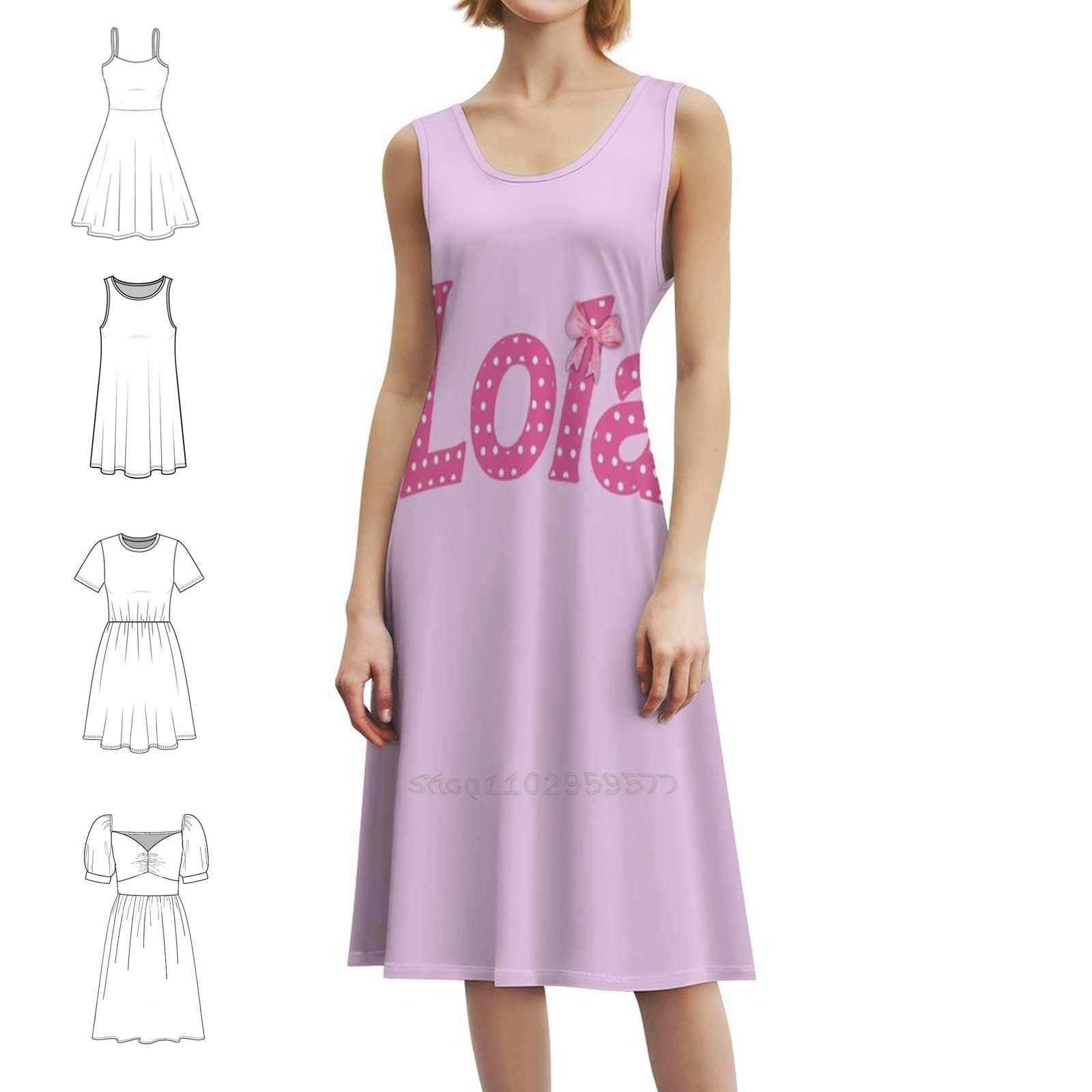 Women Fashion Names - Nome Lola di Callisc Abito Boho