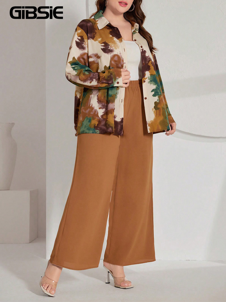 Tie Dye Two Piece - Completi Pantaloni Donna Taglie Forti GIBSIE