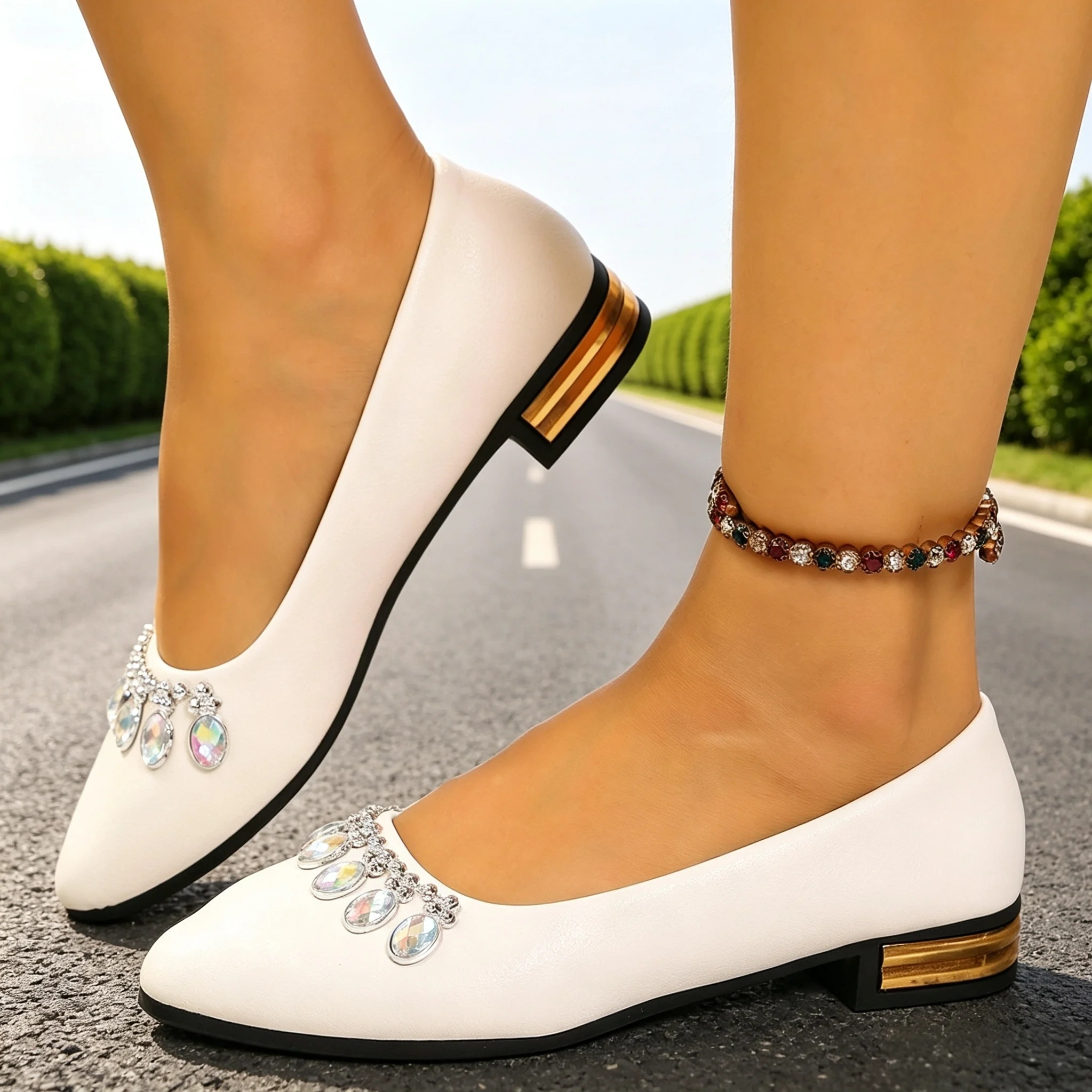 Women'S Fashion Gym Shoes - Scarpe Basse da Donna a Punta,