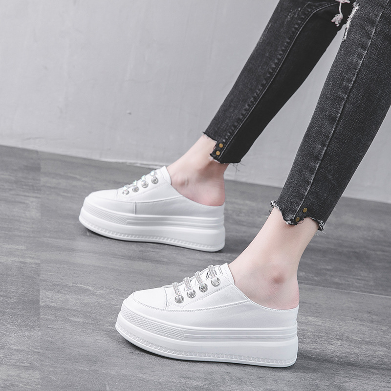 Women'S Fashion Gym Shoes - Moda 8,5 cm vera pelle da