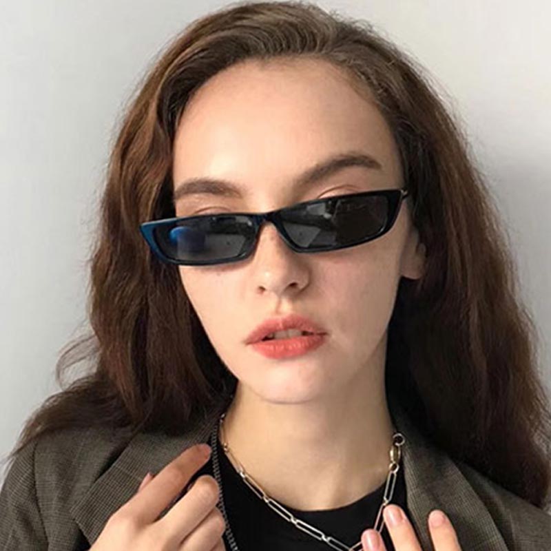 Women'S Fashion Eyeglass Frames - Occhiali da Sole Rettangolari Piccoli alla
