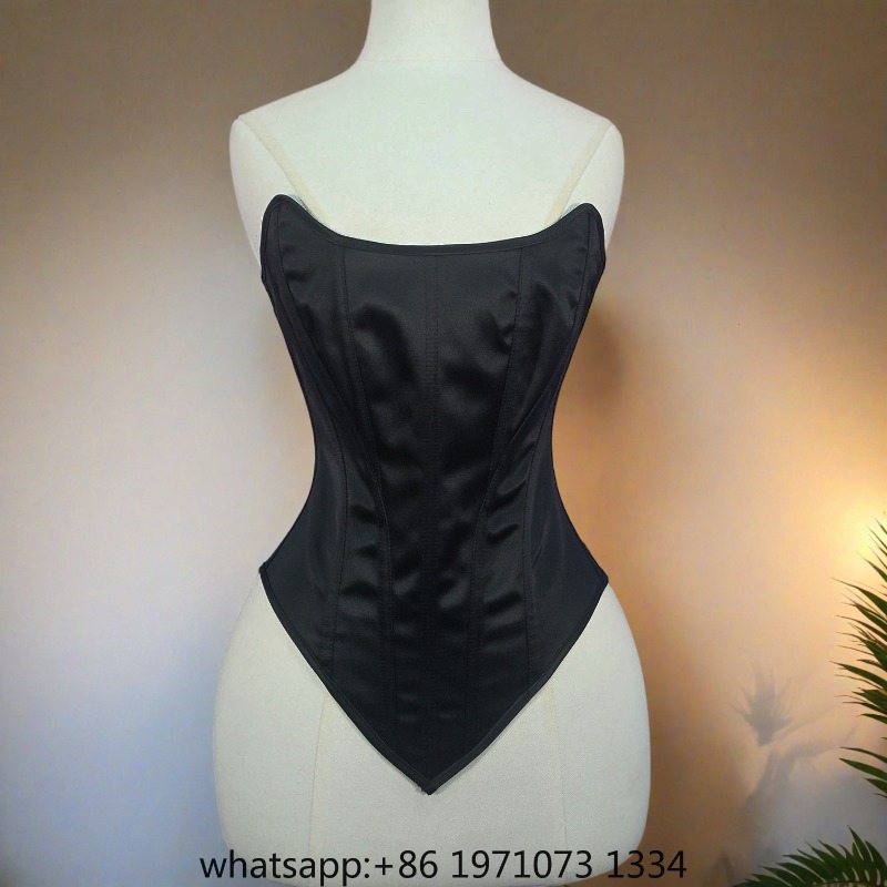 Corset Top Boned - Corsetto da donna attillato, bustier overbust