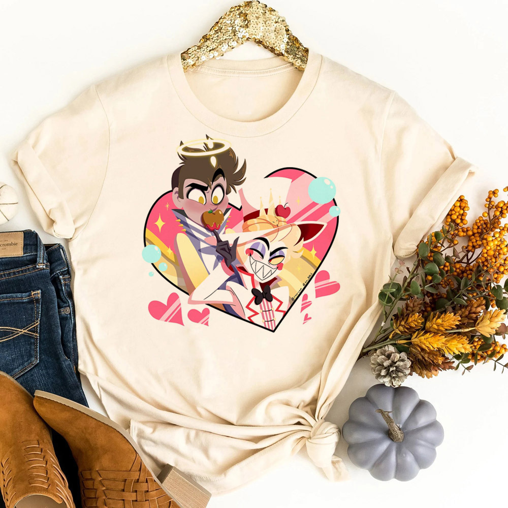 T-shirt Hazbin Hotel, moda cor - Women Fashion 80S recensione e prezzo