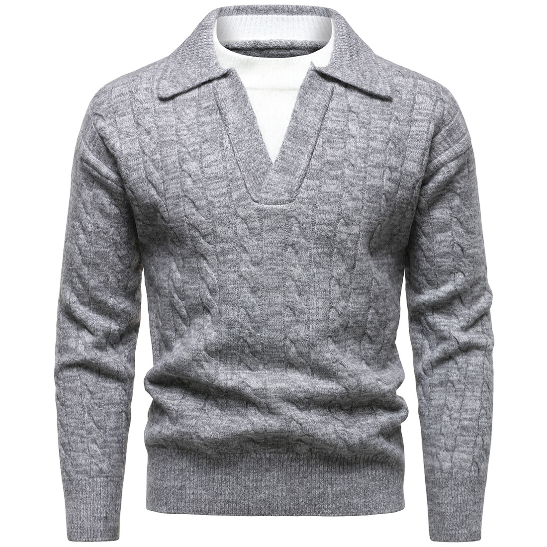 Maglione da Uomo Stile Britann - Ribbed Knit Sweater recensione e prezzo