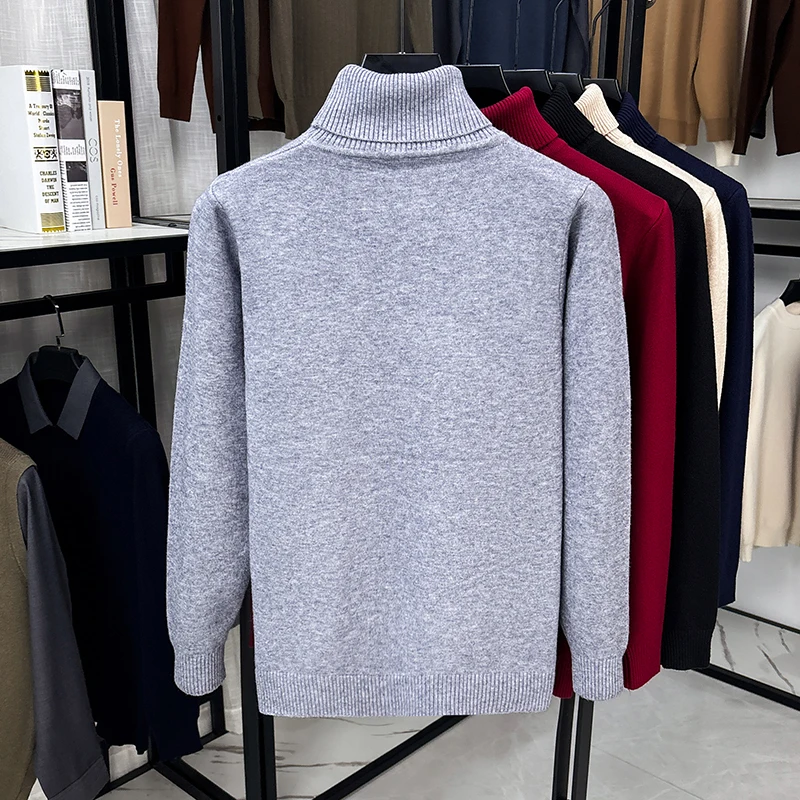 Maglione da Uomo a Collo Alto  - Ribbed Knit Sweater recensione e prezzo