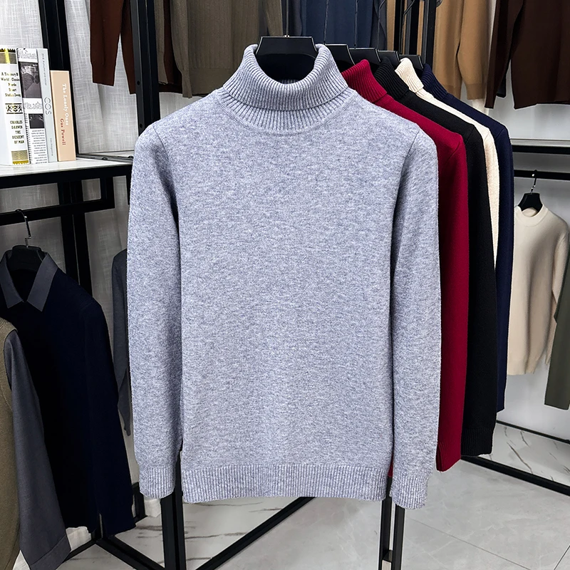 Maglione da Uomo a Collo Alto  - Ribbed Knit Sweater recensione e prezzo