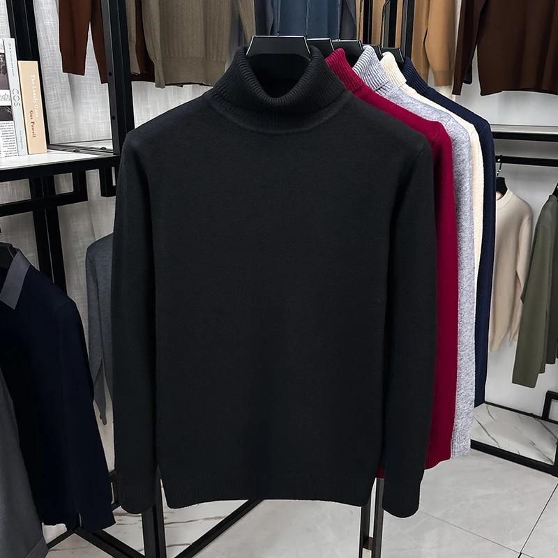 Maglione da Uomo a Collo Alto  - Ribbed Knit Sweater recensione e prezzo