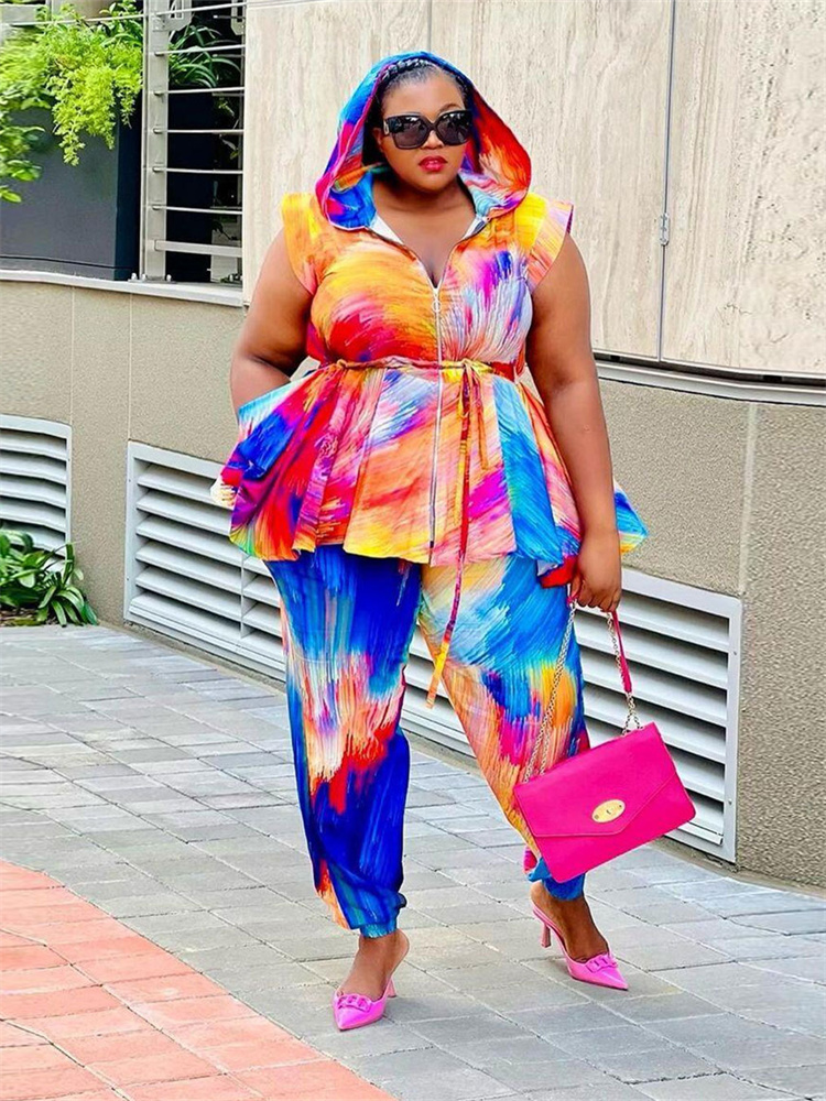 Wmstar Plus Size abbigliamento - Tie Dye Two Piece recensione e prezzo