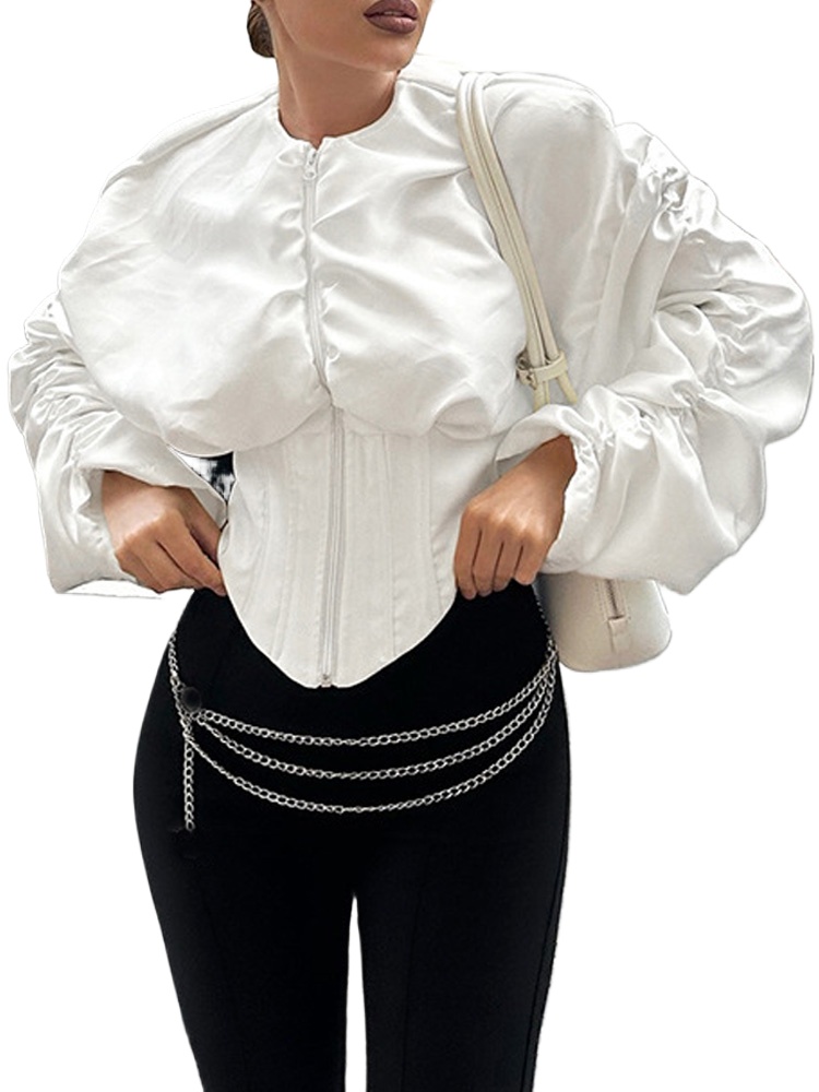 Top Corto Retrò con Maniche a  - Corset Top Boned recensione e prezzo