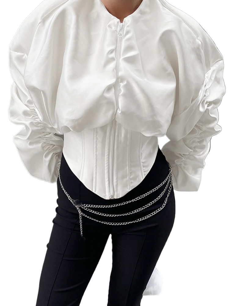Top Corto Retrò con Maniche a  - Corset Top Boned recensione e prezzo