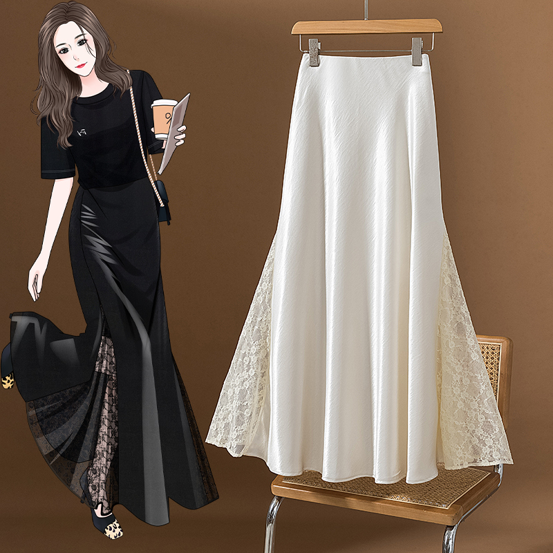 Gonna Midi a Sirena con Insert - A-Line Skirt Midi recensione e prezzo